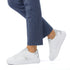 Sneakers bianche da donna con dettagli glitterati argento Swish Jeans, Donna, SKU w014001580, Immagine 0